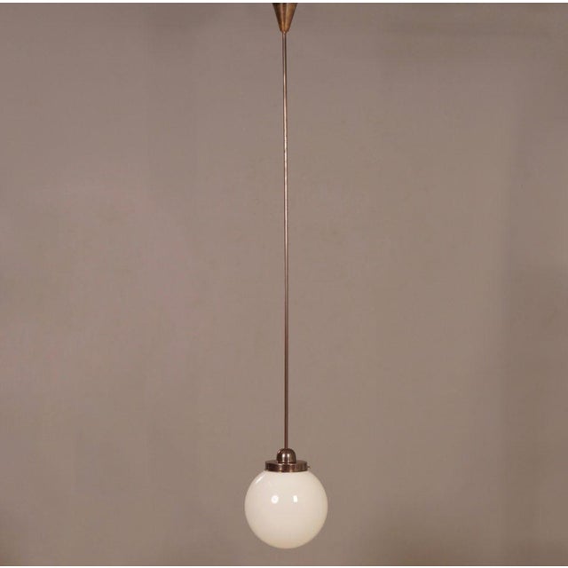 Copper Giso Pendant by W.H. Gispen for Gispen, 1930s For Sale - Image 8 of 14