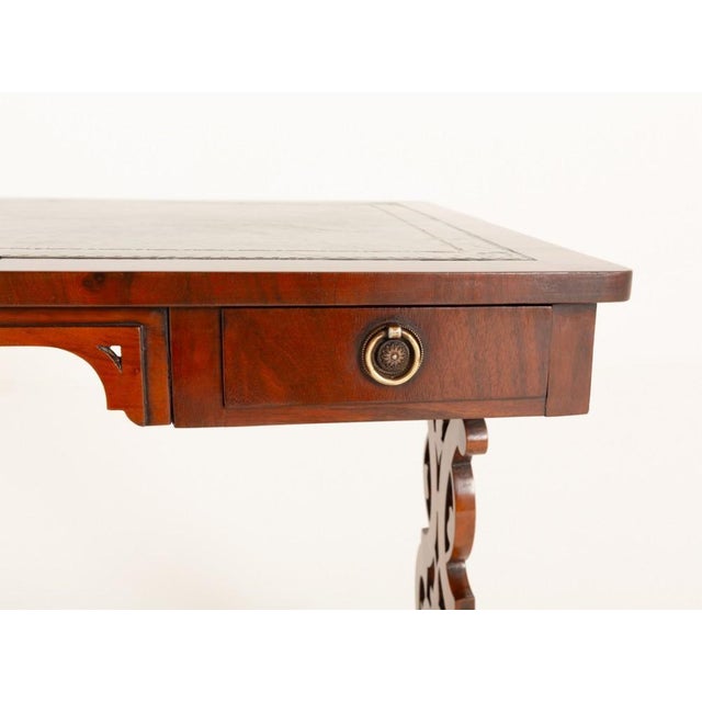 Victorian Desk with Lyre Legs, 1860s For Sale - Image 9 of 13