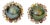 Bochic "Orient" Tahiti Pearls & Multi Sapphire Earrings Set In 18K Gold & Silver For Sale