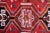 1940s, Vintage Persian Shiraz Rug, Tribal Triple Medallion, Red Field, 4 X 5 For Sale - Image 4 of 11