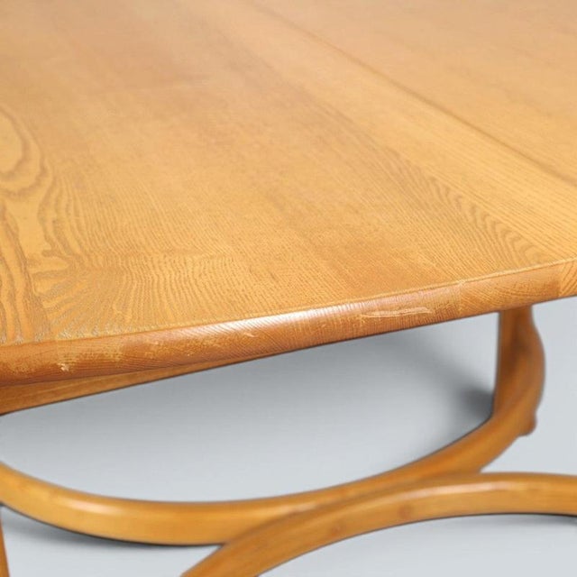 Saville Oval Dining Table in Blonde Elm from Ercol For Sale - Image 8 of 9