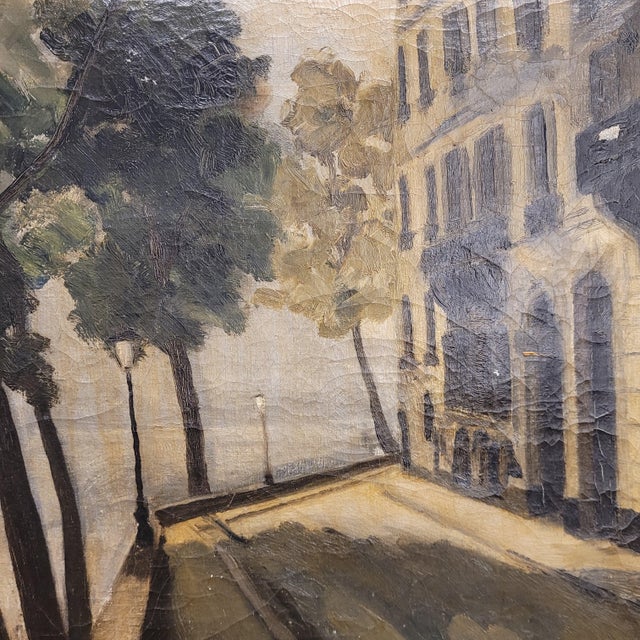 1940s Post-Impressionism Artist, Pont Marie, Paris, 20th Century, Oil on Canvas, Framed For Sale - Image 5 of 18