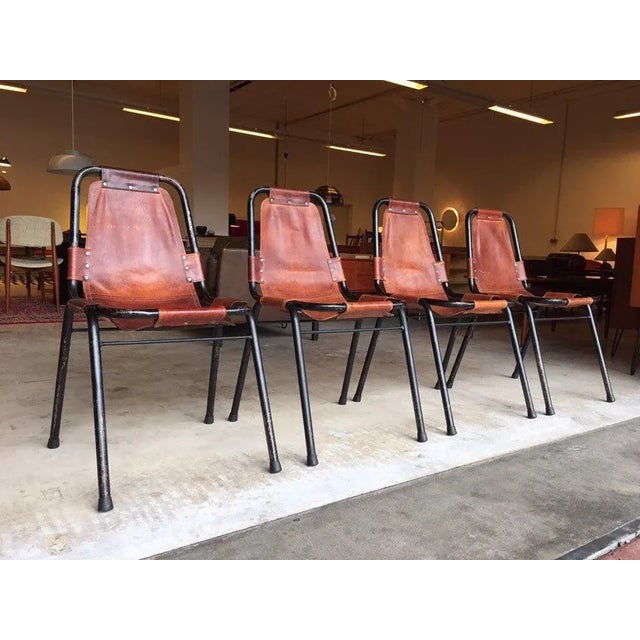 Les Arcs Chairs by Charlotte Perriand, 1950s, Set of 4 For Sale - Image 9 of 10