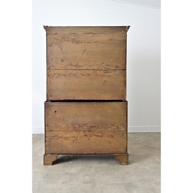 English 19th Century Mahogany Chest on Chest For Sale - Image 13 of 13