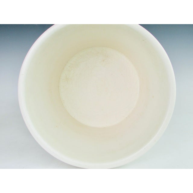 Mid 20th Century Matte White Planter Pot Attributed to Architectural Pottery California For Sale - Image 4 of 9