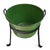 Farmhouse Vintage Hungarian Green Enamel Tub W/Iron Stand For Sale - Image 3 of 9