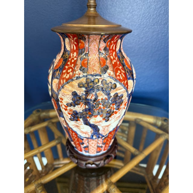 Japanese Imari Lamp, Early 20th Century For Sale In Orlando - Image 6 of 10