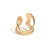 Early 21st Century Golden Flow Cuff Adjustable Ring, Size 8 For Sale - Image 5 of 7