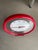 Plastic Vintage Howard Miller Red Memphis Postmodern Wall Clock Floating For Sale - Image 7 of 10