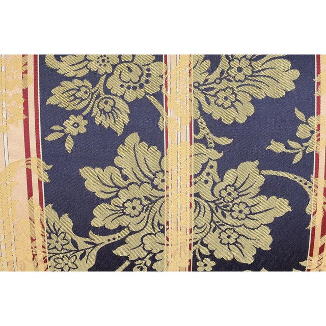Late 20th Century Late 20th Century Peter Guild Upholstery Fine English Fabric Upholstered Rolled Arm Loveseat For Sale - Image 5 of 9