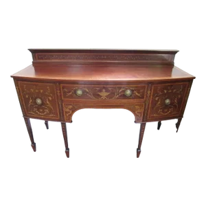 Mahogany English Adams Style Sideboard