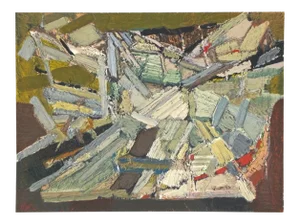 1974 "Abstract Composition" Lithograph After Nicolas De Staël