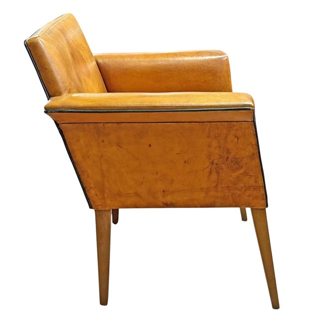 Animal Skin Set of Four Leather Dining Chairs by Bart Van Bekhoven For Sale - Image 7 of 18