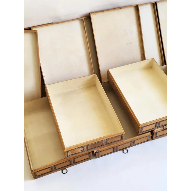 Industrial Wooden Storage Box, 1920s For Sale - Image 8 of 18