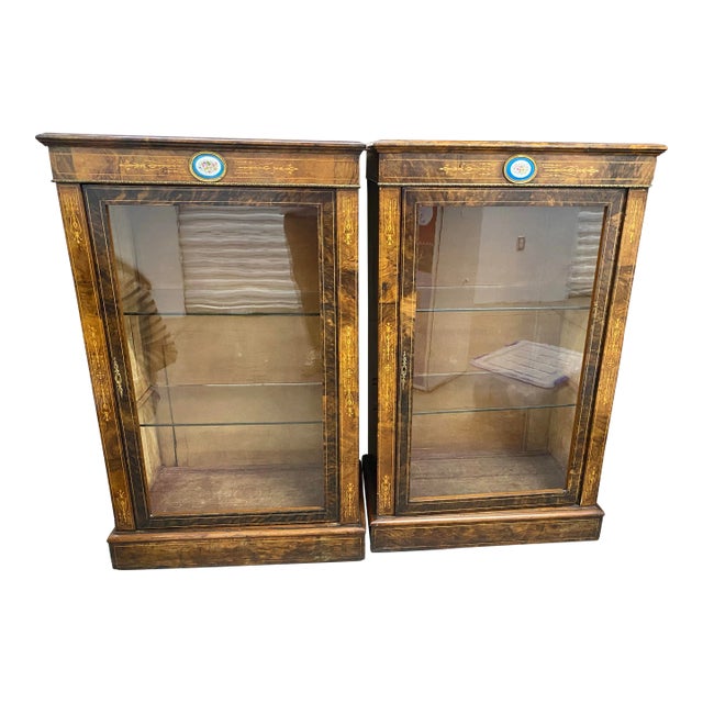 Pair of Antique Display Cabinets For Sale
