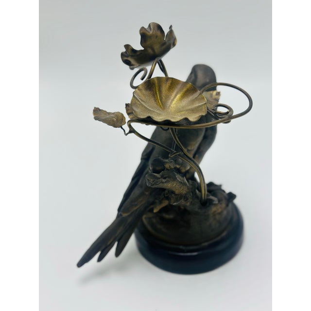 Bronze Sculpture of a Parakeet For Sale - Image 4 of 7