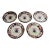 Late 19th Century Antique Simlay Ridgway England Dessert/Decorative Plates -Set of 5 For Sale