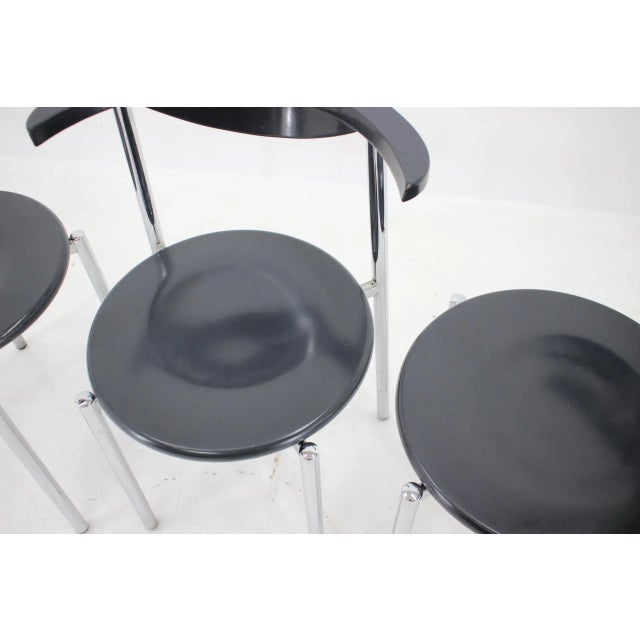 1980s Mid-Century Dining Chairs, Germany, 1980s, Set of 3 For Sale - Image 5 of 17