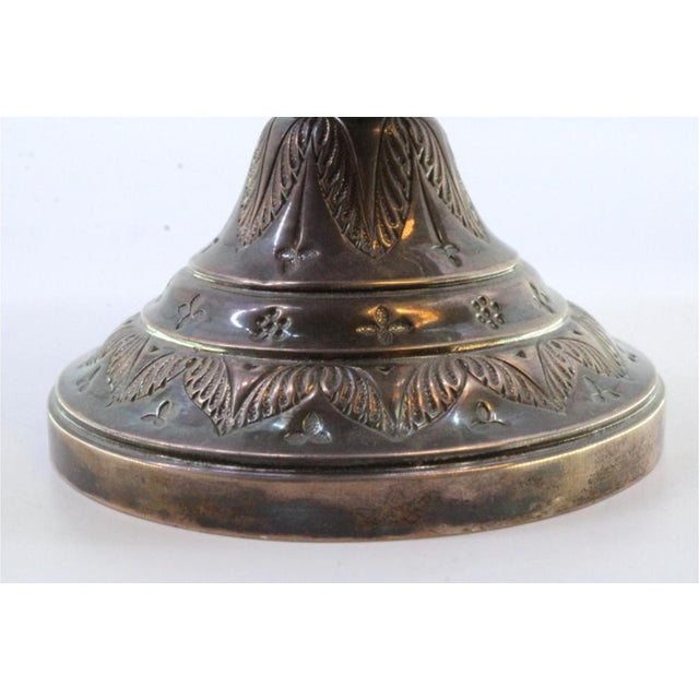 Metal Holy Water Sprinkler in Silver with Reliefs and Applications For Sale - Image 7 of 9