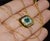 Green Gia Certified Natural 1.76Cts Emerald Diamond 18k Solid Gold Necklace For Sale - Image 8 of 17