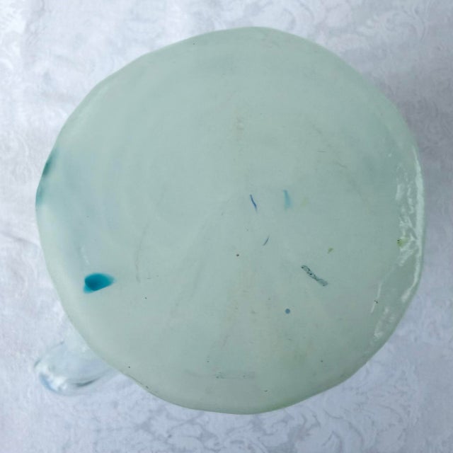 Mid 20th Century Italian Hand-Blown Art Glass Vase Made in the Murano Tradition For Sale - Image 5 of 6