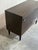 Wood Vintage Danish Modern Stained Oak Sliding Door Cabinet Credenza For Sale - Image 7 of 9