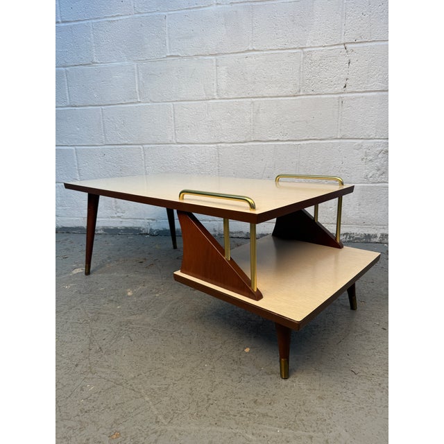 Mid-Century Modern 1950s Mid-Century Modern Atomic Tiered Table Set, 3 Pieces For Sale - Image 3 of 18