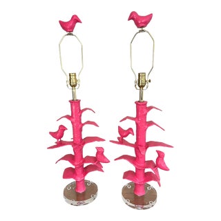 Stray Dog Designs Bird Table Lamps (Still in Stores) - a Pair For Sale