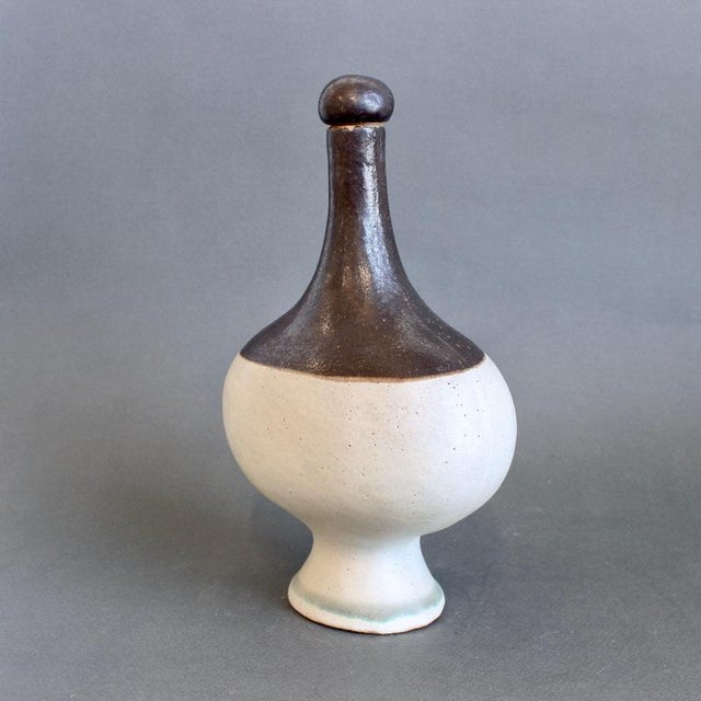 Vintage Italian Ceramic Amphora by Bruno Gambone, 1980s For Sale - Image 4 of 18