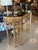Traditional Vintage Brighton Style Rattan Woven Cane Tortoise Demi Lune Console Table For Sale - Image 3 of 12