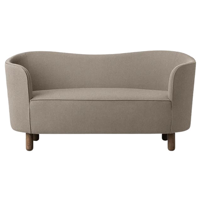 Beige and Smoked Oak Raf Simons Vidar 3 Mingle Sofa by Lassen For Sale