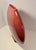 Rare 1980s Dante Baldelli Italy Flat Coral Ceramic Vase 15” Vintage Italian For Sale - Image 4 of 9