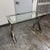Modern Pottery Barn Ava Metal + Glass Desk For Sale - Image 3 of 12