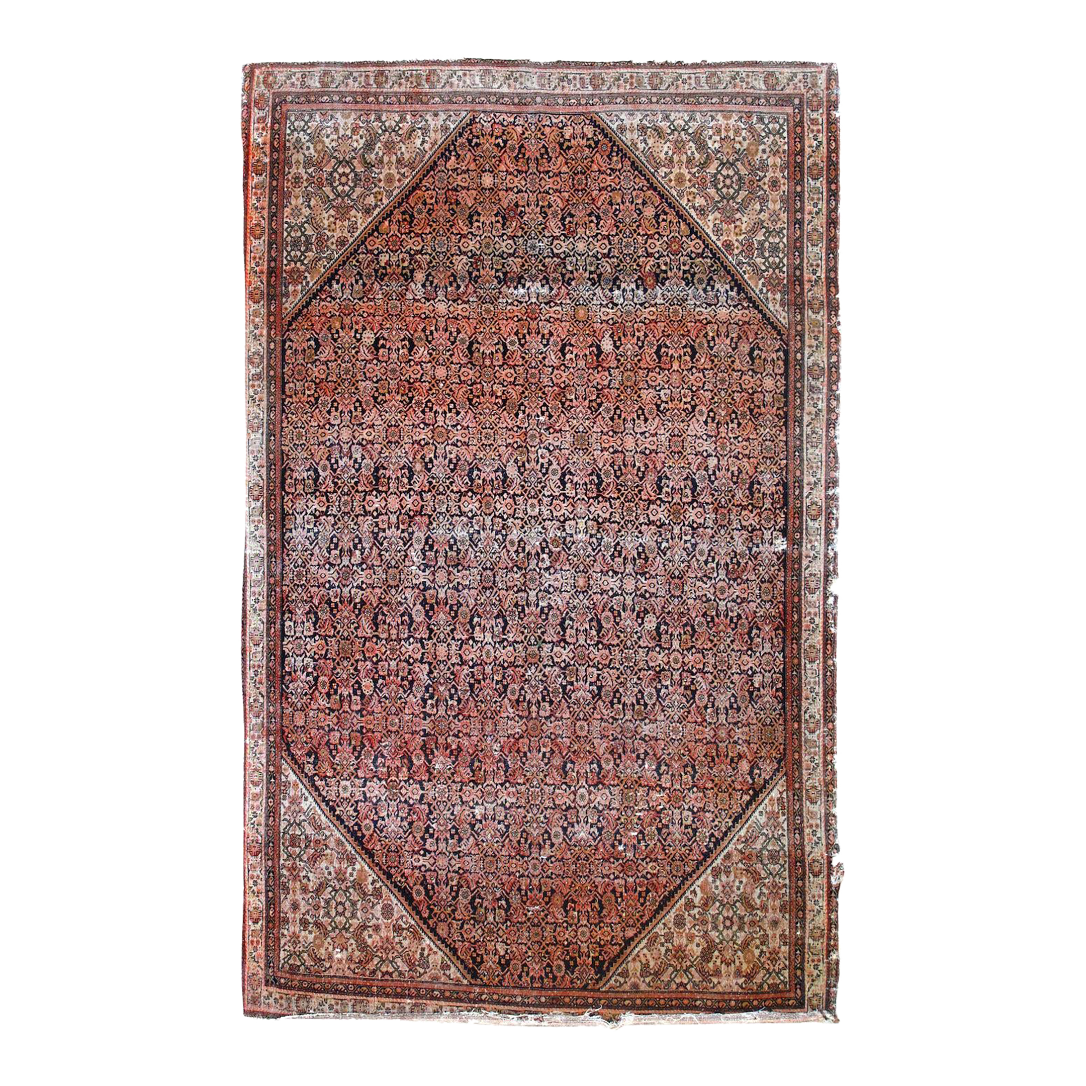 Antique Farahan Saruk Rug 3'11'' X 6'7'' | Chairish