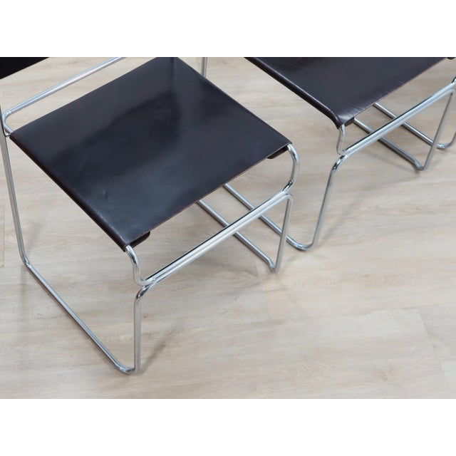 Brown Libellula Chairs by Giovanni Carini for Planula, Italy, 1970s, Set of 4 For Sale - Image 8 of 16