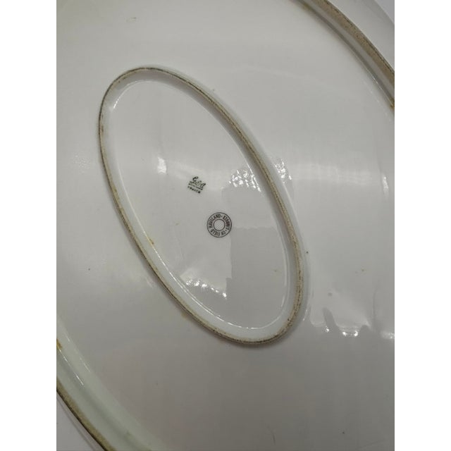 Early 20th Century Limoges Ch Field Haviland Porcelain Platter Fleur De Lis Gilt Handpainted Floral For Sale - Image 15 of 15