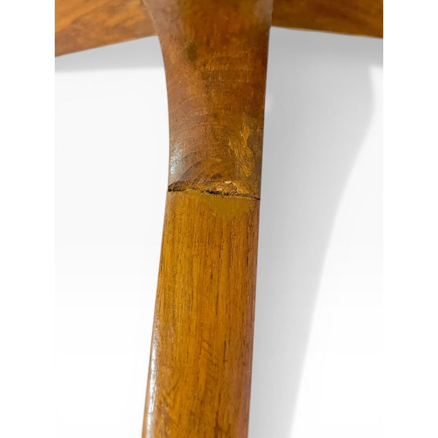 Mid 20th Century Moroccan Hammered Brass & Teak "Spider Leg" Tray Table For Sale - Image 17 of 17