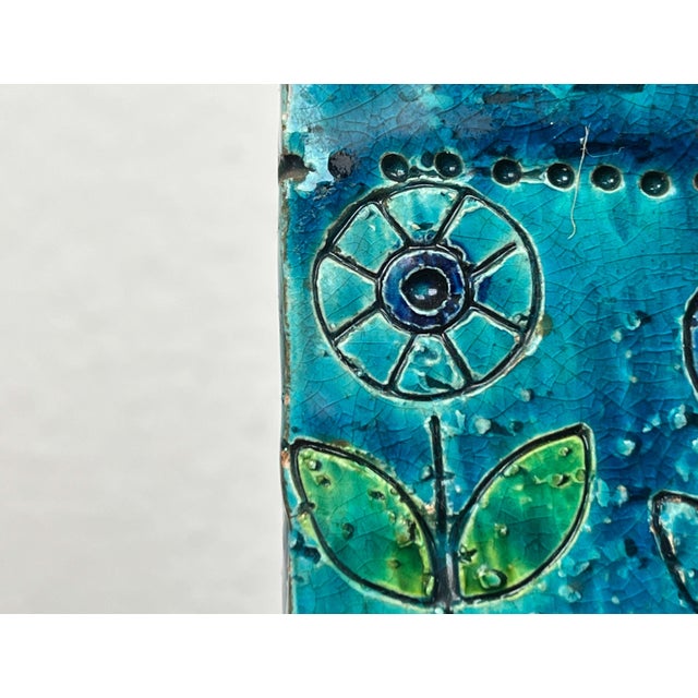 Mid-Century Modern Flower Studio Pottery Block Vase by Aldo Londi for Bitossi, Italy, 1960s For Sale - Image 16 of 18