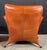 Animal Skin Gerard Van Den Berg Style Leolux Cognac Leather Lounge Chair and Ottoman, Netherlands, 1990s For Sale - Image 7 of 16