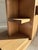 1930s Modernist French Architectural Blonde Mahogany Side Table and Pedestal Cabinet, 1930s For Sale - Image 5 of 9