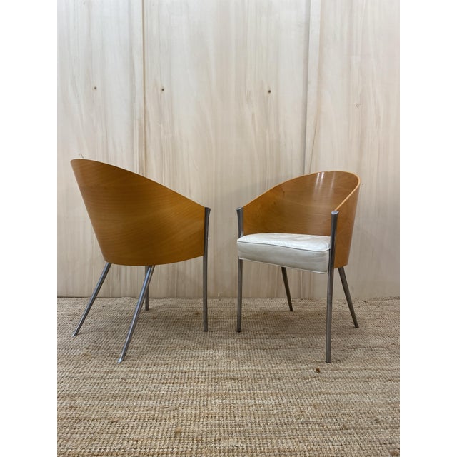 Wood King Costes Armchairs by Philippe Starck, 1990, Set of 2 For Sale - Image 7 of 13