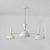 Large Three-Cone 'Lola Ii' Chandelier in White and Brass For Sale - Image 12 of 13
