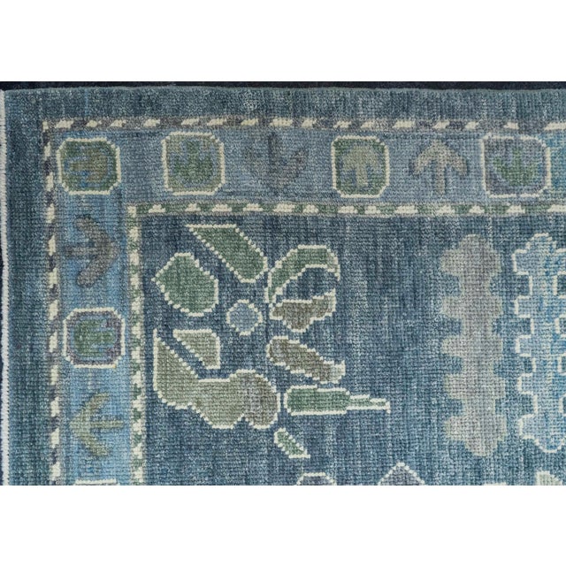 Early 21st Century Turkish Oushak Rug 12'4" x 15'10" #20413 For Sale - Image 5 of 8