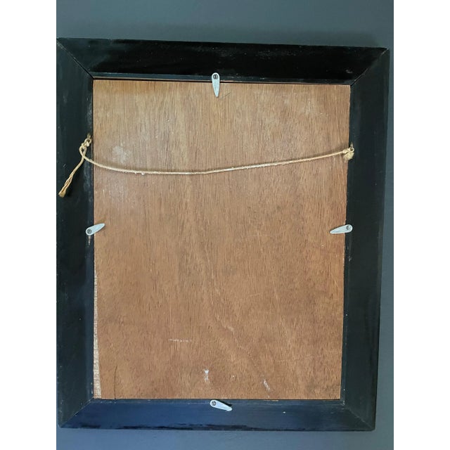 Mid 19th Century Mid 19th Century Woman's Fashion Illustation, Framed For Sale - Image 5 of 6