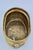 Brass Vintage Gilt Metal Oval Cachepot Planter With Lion Head Ring Handles For Sale - Image 8 of 11
