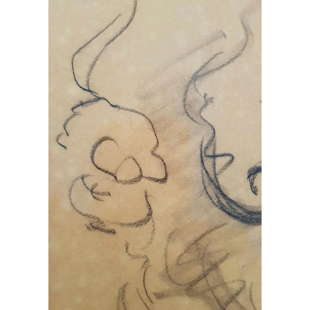 Black Picabia Francis - Woman Portrait - Pencil Drawing - 1940 - c.o.A For Sale - Image 8 of 12