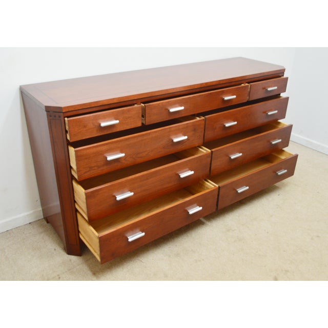 Brown Stickley Cherry Dresser For Sale - Image 8 of 11