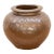 Vintage Martaban Brown Glazed Stoneware Pot For Sale