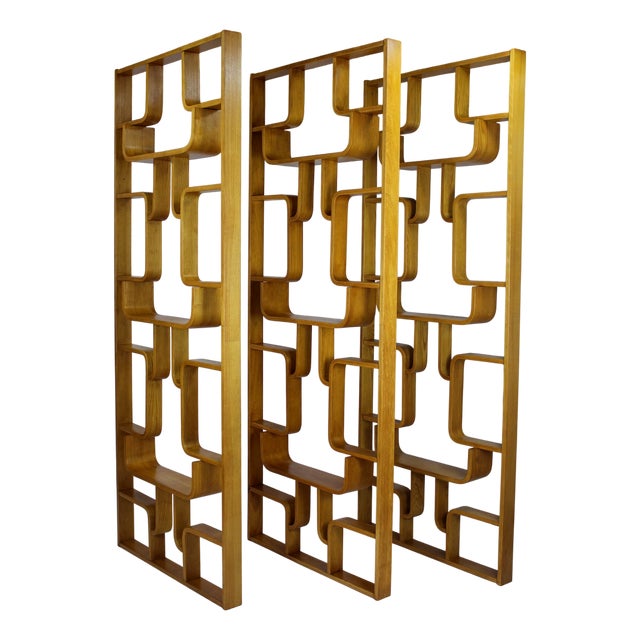 Mid-Century Modern Room Dividers by Ludvik Volak for Drevopodnik Holesov, 1960s, Set of 3 For Sale
