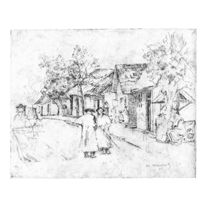 1922 William Meyerowitz Street in Jerusalem Etching